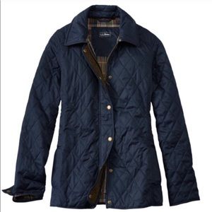 LL Bean Quilted Riding Coat
